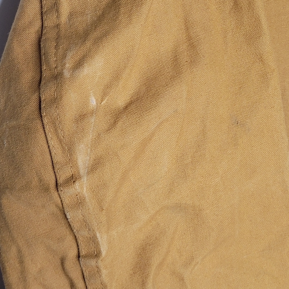 Vintage 60s Mens Size Small Distressed Canvas Hunting Birding Jacket Brown USA - Picture 7 of 9